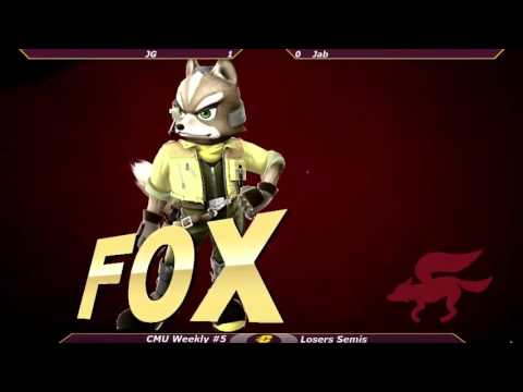 CMU Smash 4 Weekly #5 - JG (Fox) vs. Jab (Dedede) - Loser's Semis