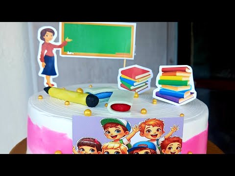 Teacher's day theme cake design 🎂