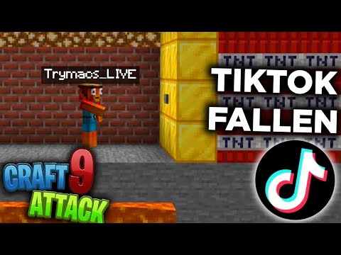 Ich TESTE Minecraft TIKTOK FALLEN in CRAFT ATTACK 9