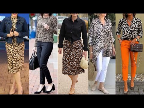 LLEVA el ESTAMPADO ANIMAL PRINT con ESTILO y ELEGANCIA a los 50 60 70 AÑOS COMO LLEVAR ANIMAL PRINT