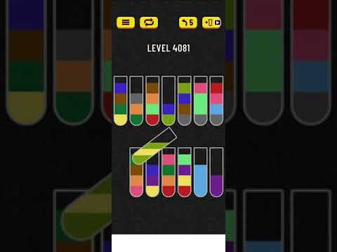 water sort puzzle level 4081