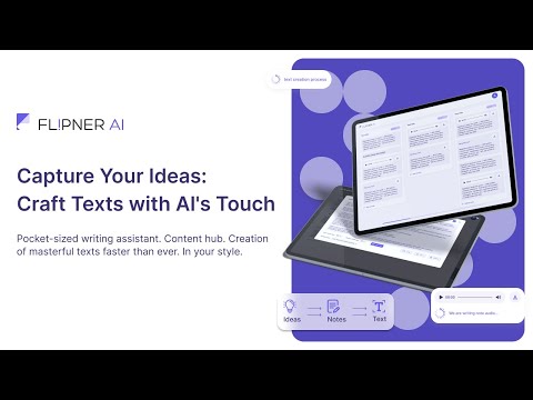 Flipner AI: a pocket-sized writing assistant to capture your ideas and craft texts with AI's touch