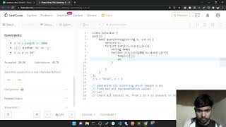 YouTube video 'Binary String With Substrings Representing 1 To N || LeetCode solution  || medium problem'