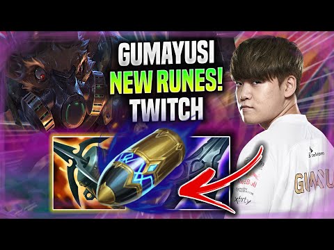 GUMAYUSI TRIES TWITCH WITH NEW RUNES! - T1 Gumayusi Plays Twitch ADC vs Xayah! | Preseason 2022