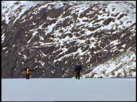 Jay Nelson, Megan Pischke and Jeremy Nobis Hike Across Arctic Glacier Treadmill in Greenland by Warr
