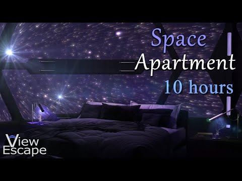 Space Apartment | White and Grey Noise | Relaxing Sounds of Space Flight | 10 HOURS