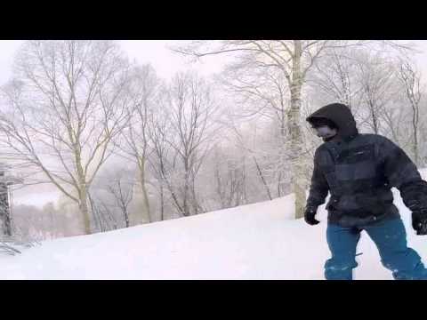 Luiz Snowboarding Nozawa Onsen Japan 2014 GoPro