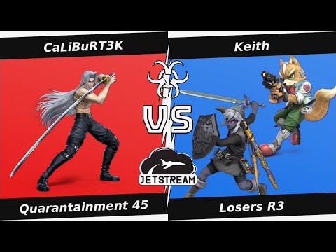 Quarantainment 45 Losers R3 - CaLiBuRT3K (Sephiroth) Vs. Keith (Link, Fox) Smash Ultimate - SSBU