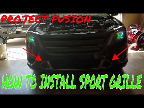 How to install lower sport grille Ford Fusion