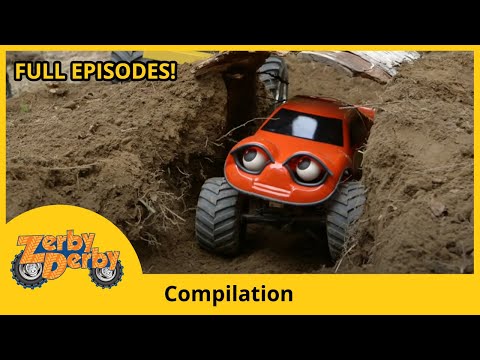 Zerby Derby | Super Cars | Compilation | Full episodes | Kids cars
