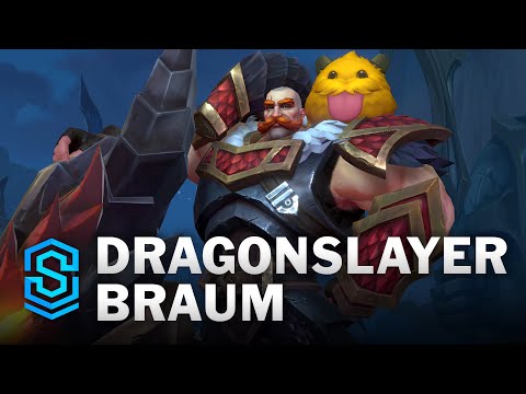 Dragonslayer Braum Wild Rift Skin Spotlight