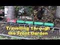 Lego Train Travelling Through The Front Garden