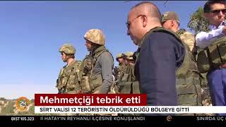 Siirt Valisi Ali Fuat Atik, 12 teröristin öldürüldüğü bölgeye giderek 