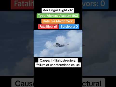 Aer Lingus Flight 712 crash on 24th March 1968 #planecrash #airdisaster #aerlingus #viscount  #1968