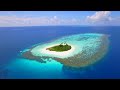 FLYING OVER MALDIVES (4K Video UHD) - Relaxing Music With Beautiful Nature Scenery For Stress Relief