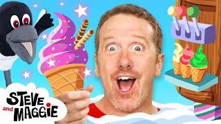 Download lagu Finger Family Gingerbread House Story for Kids with Steve and Maggie | Ice Cream for Kids mp3