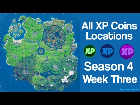 ALL XP COIN LOCATIONS WEEK 3 (Fortnite Chapter 2 Season 4)!