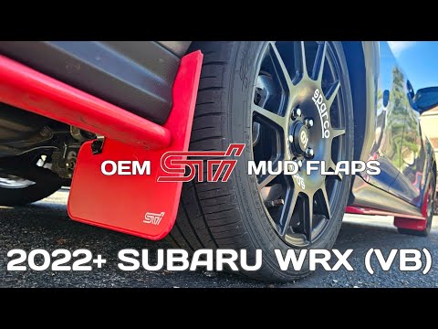 VB WRX OEM STI Mudflaps Install | 2022-24 Subaru WRX