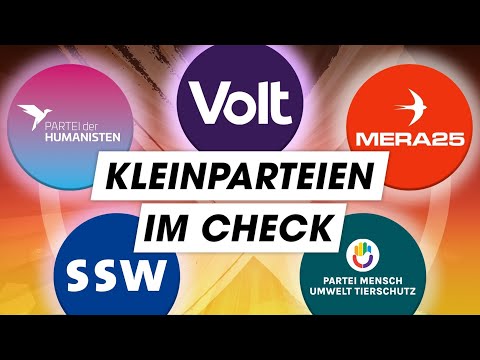 Video Thumbnail: VOLT, Mera25 & Co.: Kleinparteien im Wahlprogramm-Check