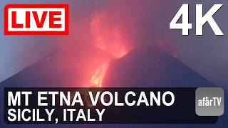 🔴 Live Now: 24/7 Etna Volcano, Sicily Italy in 4K live webcam