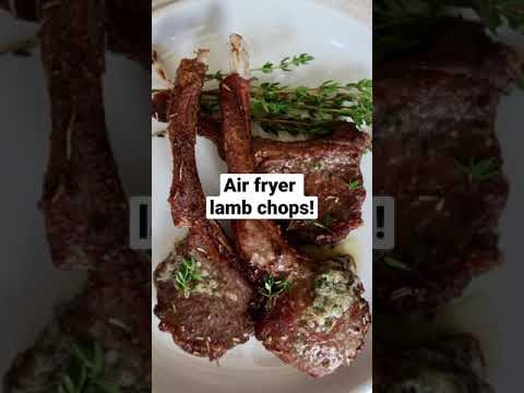 10 min air fryer lamb chops!