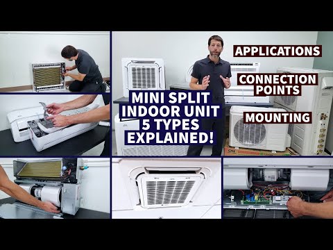 Mini Split Indoor Unit Types Explained! 5 Types- Applications, Connection Points, Mounting!