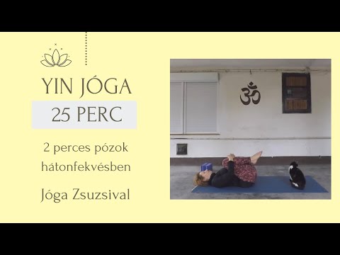 25 perc YIN JÓGA - 2 perces pózok hátonfekvésben