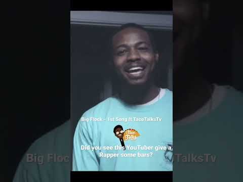 YouTuber performs his song in front of Rapper Big Flock