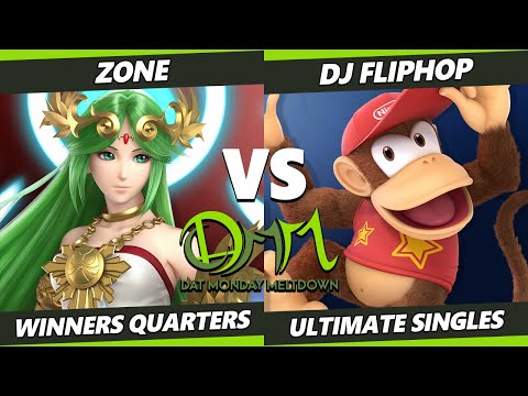 DAT Monday Meltdown 222 Winners Quarters - Zone (Palutena) Vs. DJ Fliphop (Diddy Kong) SSBU Ultimate
