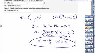 PreCalc 2.1 Webwork HW Help 1