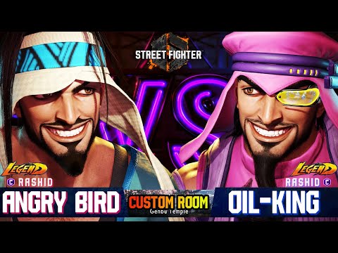 SF6🔥 AngryBird (Rashid) Vs  Oil king (Rashid #2rank) No.1  Aggressive Gameplay 🔥 SF6 DLC Replays 🔥