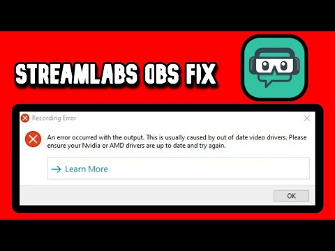 'An error occurred with the output please check your streaming and recording settings' FIX