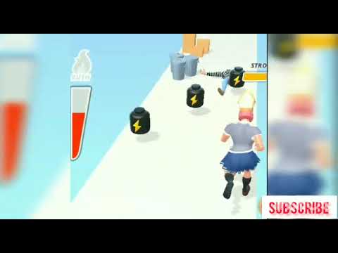 Muscle Rush - Smash Running / Powerful girl character / All Levels Gameplay