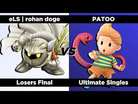 Super Smash QWERTZ #8  - Losers Final - eLS | rohan doge (Meta Knight) vs.  PATOO (Lucas)