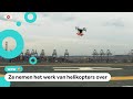 Drones leveren pakketjes af in Rotterdam