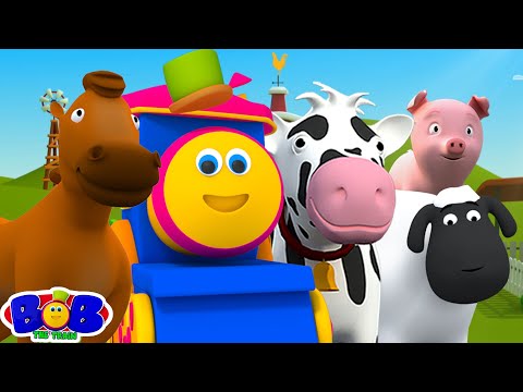 Bob The Train Went To The Farm + More Nursery Rhymes & Baby Songs