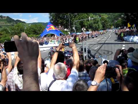 Sebastian Vettel in Heppenheim mit seinem Reb-Bull Formel 1