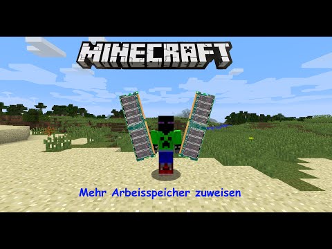 Minecraft mehr Arbeitsspeicher zuweisen || Tutorial