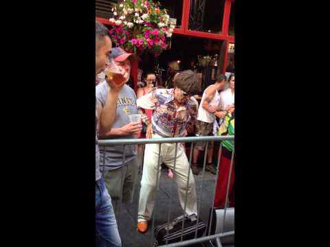 Young Knives fan dancing at Carnaby Festival 2013