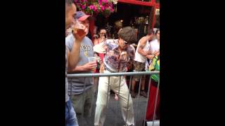 Young Knives fan dancing at Carnaby Festival 2013