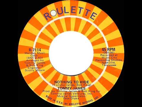 1971 HITS ARCHIVE: Nothing To Hide - Tommy James (mono 45)