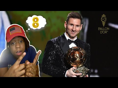 American Reacts to Lionel Messi Wins 7th Ballon d'Or 2021 | FULL CEREMONY