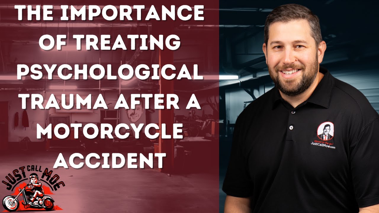 Why is it important to treat psychological trauma after a motorcycle accident?