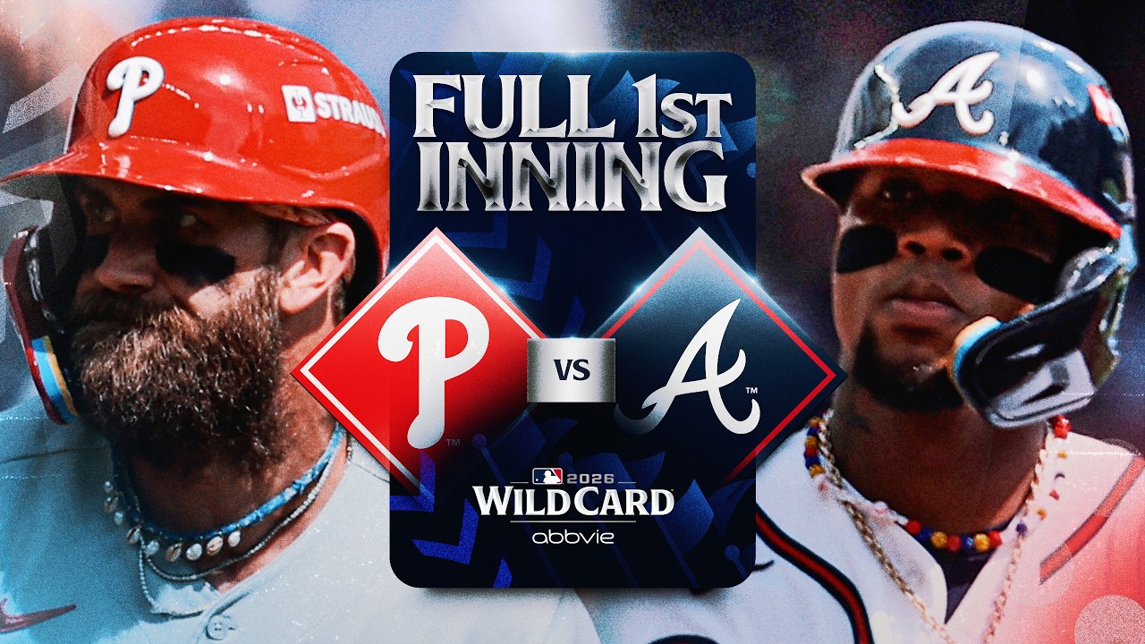 FULL 1st INNING: Phillies strike 1st, Ronald Acuña Jr. answers back with 2 SB & a run for Atlanta!