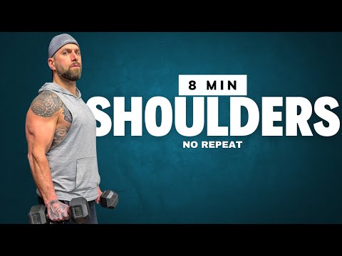 SHOULDER WORKOUT: 8 Minutes to BIGGER and STRONGER shoulders