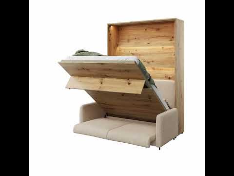 BC-19 Upholstered Sofa For BC-12 Vertical Wall Bed Concept 160cm