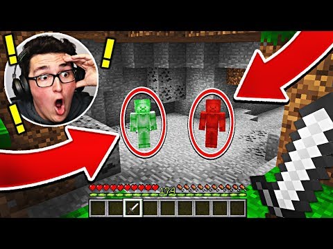 GREEN STEVE MEETS RED STEVE IN MINECRAFT! (BAD IDEA)