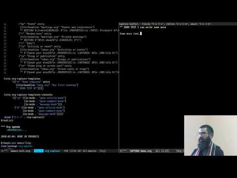 Emacs: Introduction to ORG-CAPTURE