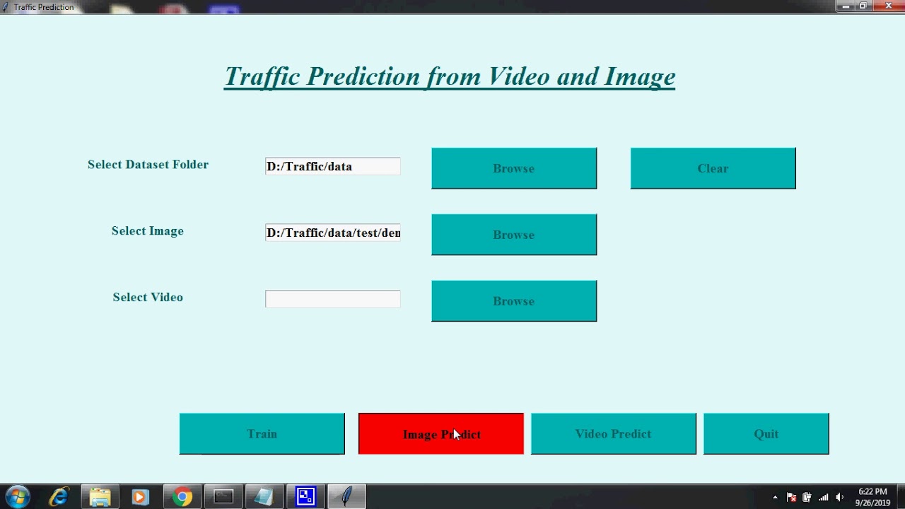 Traffic detection using Deep Learning methods