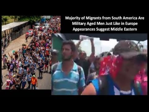 BREAKING ILLEGAL Caravan 90% Males with Verified Criminals Sex Trafficking Mob mixed in 11/14/18 Video